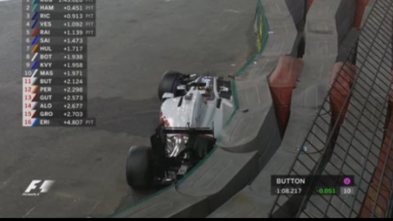 Resultado de imagen para gp singapur qualy 2016 grosjean
