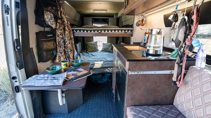 Outside Van Launch Pad Mercedes Sprinter - interior