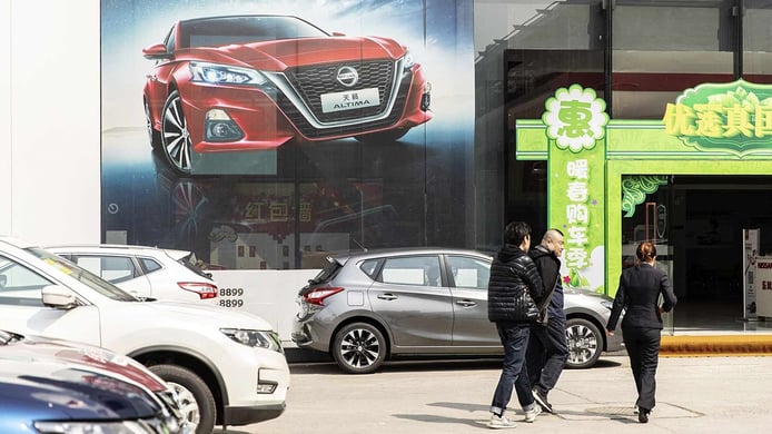 Ventas de coches en China en agosto de 2021