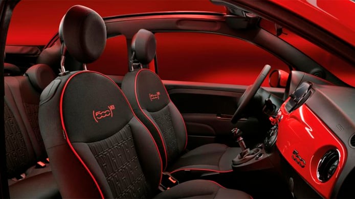FIAT 500 RED Hybrid - interior