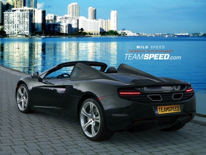 Render del McLaren MP4-12C en versión spider