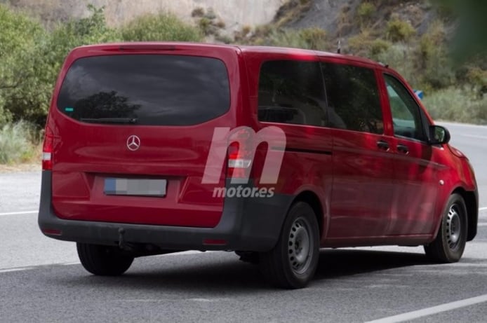 Mercedes Vito 2018 - foto espía posterior Mercedes Vito 2018 - foto espía posterior