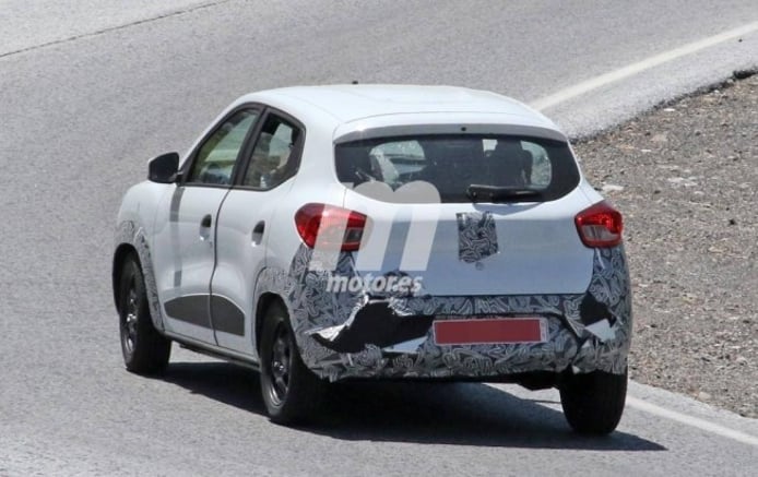 Renault Kwid 2019 - шпионское фото сзади Renault Kwid 2019 - шпионское фото сзади