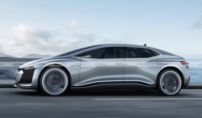Recreación ilustrativa Audi Landjet 2025