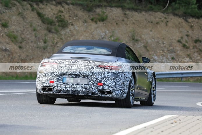 foto espía Mercedes SL Roadster 2022 - exterior