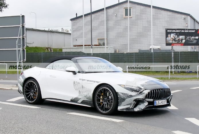 Foto espía Mercedes SL 2022 - exterior