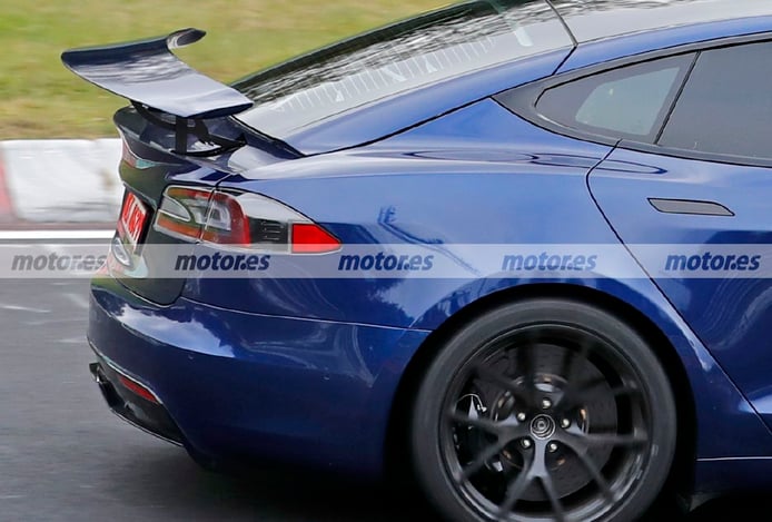 Tesla Model S Plaid + spotted again at Nürburgring