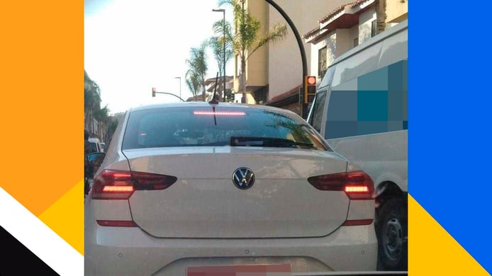 Fotos espía Volkswagen Polo Sedán 2022 Rusia - exterior
