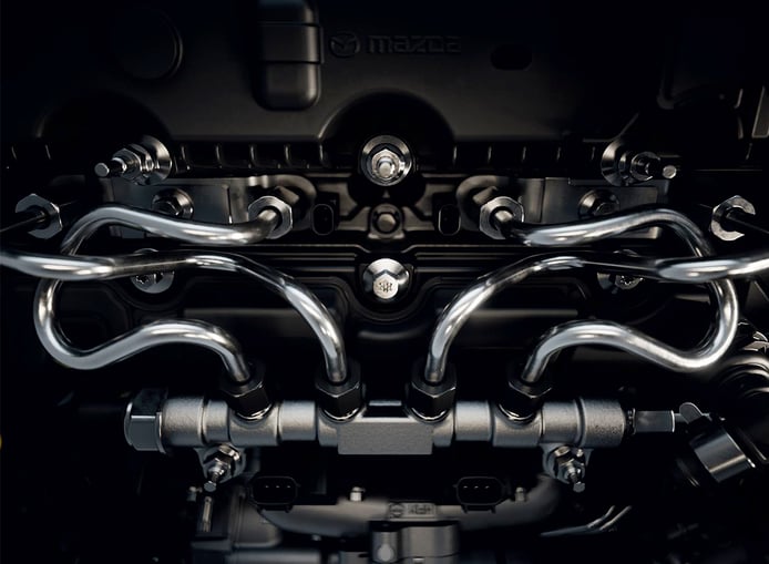 Foto motor Mazda «e-Skyactiv X» - técnica