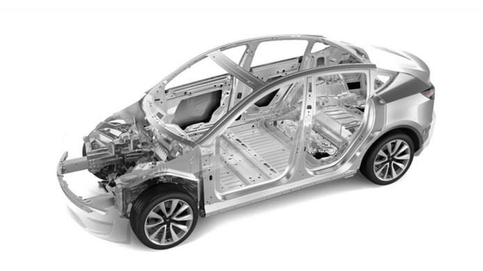 Tesla Model Y - estructura