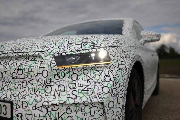 Pre-production prototype photo of the Skoda Enyaq Coupé iV - exterior