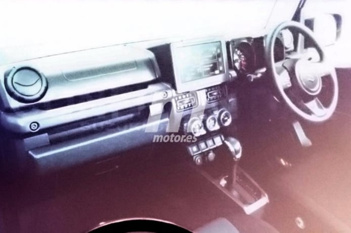 Suzuki Jimny 2019 - foto espía interior Suzuki Jimny 2019 - foto espía interior