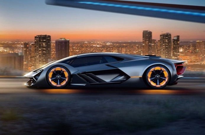 Концепт Lamborghini Terzo Millennio - сбоку Концепт Lamborghini Terzo Millennio - сбоку