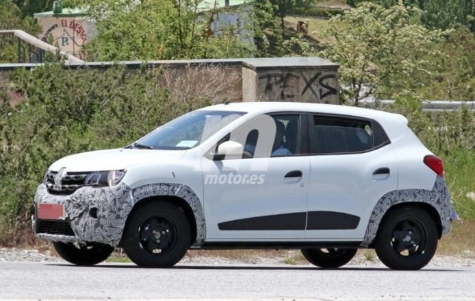 Renault Kwid 2019 - foto espía lateral Renault Kwid 2019 - foto espía lateral