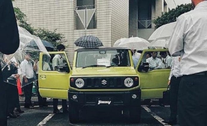 Suzuki Jimny 2019 - foto espía frontal Suzuki Jimny 2019 - foto espía frontal