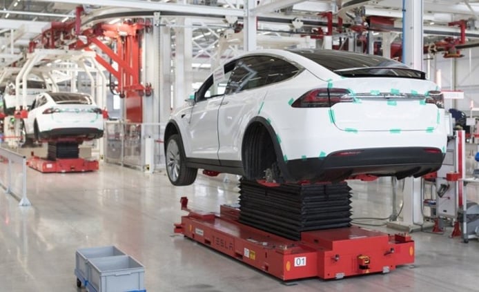 Producción del Tesla Model X Producción del Tesla Model X