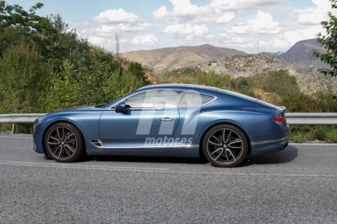 Bentley Continental GT Hybrid - foto espía lateral Bentley Continental GT Hybrid - foto espía lateral