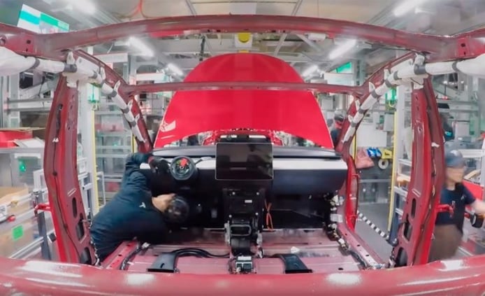 Producción del Tesla Model 3 en Fremont Producción del Tesla Model 3 en Fremont