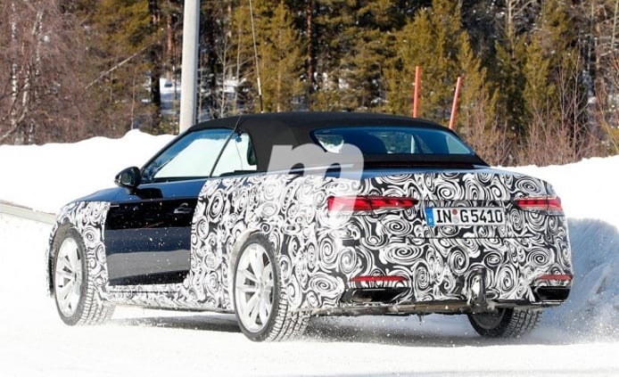 Audi A5 Cabrio 2020 - foto espía posterior Audi A5 Cabrio 2020 - foto espía posterior