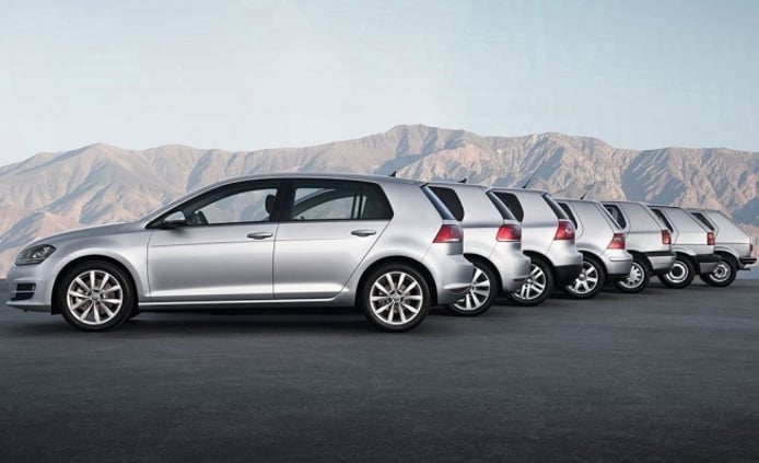 Todas las generaciones del Volkswagen Golf Todas las generaciones del Volkswagen Golf