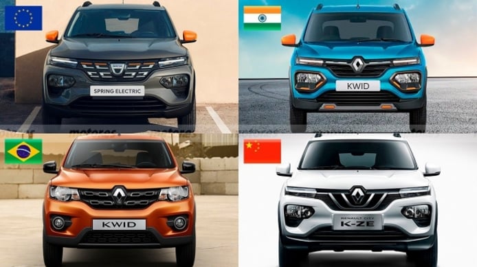 Dacia Spring, Renault Kwid y Renault City K-ZE