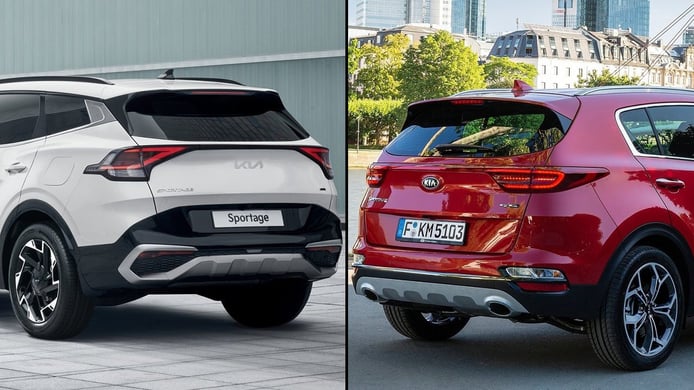 KIA Sportage 2022 - comparativa de diseño