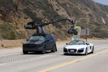 Audi R8 Spider avistado en la filmación de Iron Man II