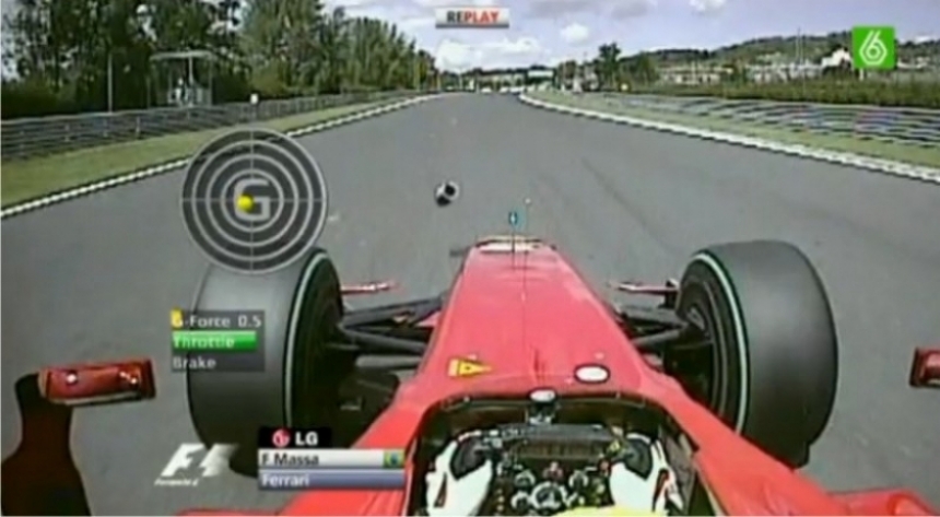 Video del accidente de Massa en Hungria