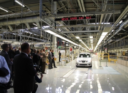 La producción de Saab en Trolhättan se reanuda con un Saab 9-3