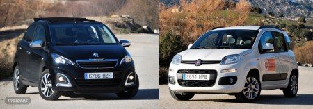 Fiat Panda 1.2 GLP contra Peugeot 108 1.2 VTi: motores y equipamiento (I)