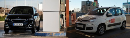 Fiat Panda 1.2 GLP contra Peugeot 108 1.2 VTi: consumo y economía (II)