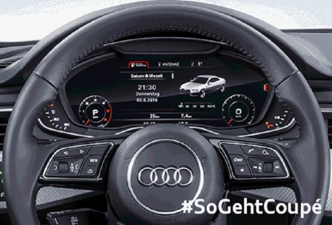 Este es el nuevo Audi A5 coupe 2017 visto desde su cuadro ...