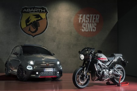 Abarth presenta el 695 Tributo XSR concept inspirado en una nueva Yamaha