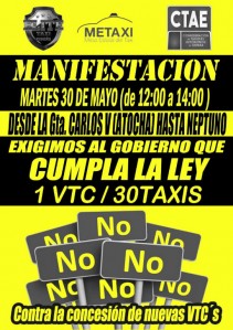 Difícil solución para el conflicto entre taxistas, Uber y Cabify