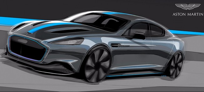 Aston Martin RapidE - boceto Aston Martin RapidE - boceto
