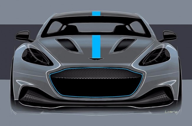 Aston Martin RapidE - boceto Aston Martin RapidE - boceto