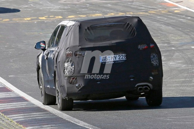 Hyundai Santa Fe 2018 - foto espía posterior Hyundai Santa Fe 2018 - foto espía posterior