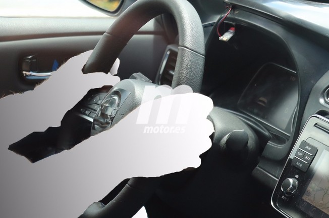 Nissan Leaf 2018 - foto espía interior Nissan Leaf 2018 - foto espía interior