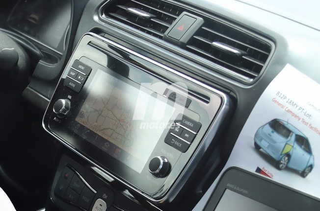 Nissan Leaf 2018 - foto espía interior Nissan Leaf 2018 - foto espía interior