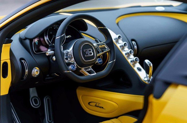Bugatti Chiron - interior Bugatti Chiron - interior