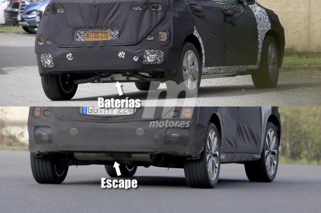 Hyundai Kona Eléctrico - foto espía comparativa Hyundai Kona Eléctrico - foto espía comparativa