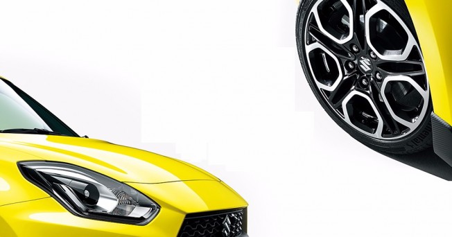 Suzuki Swift Sport 2018 - frontal y llanta Suzuki Swift Sport 2018 - frontal y llanta
