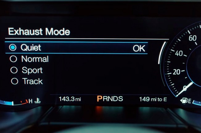 Ford Mustang 2018 - modo Quiet Ford Mustang 2018 - modo Quiet