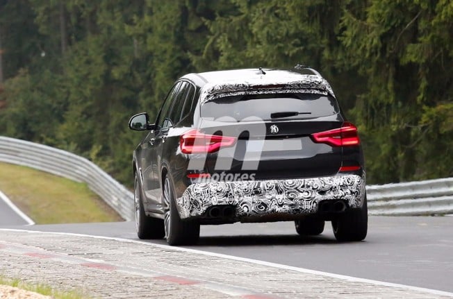 BMW X3 M 2018 - foto espía posterior BMW X3 M 2018 - foto espía posterior
