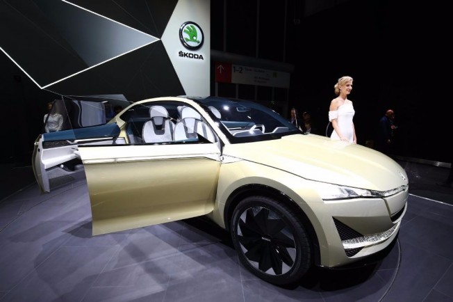 Skoda Vision E Concept - frontal Skoda Vision E Concept - frontal