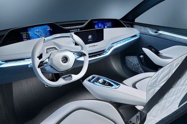 Skoda Vision E Concept - interior Skoda Vision E Concept - interior