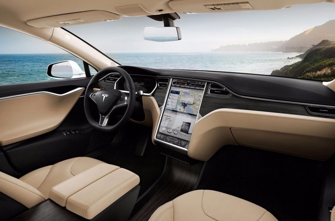 Tesla Model S - interior Tesla Model S - interior