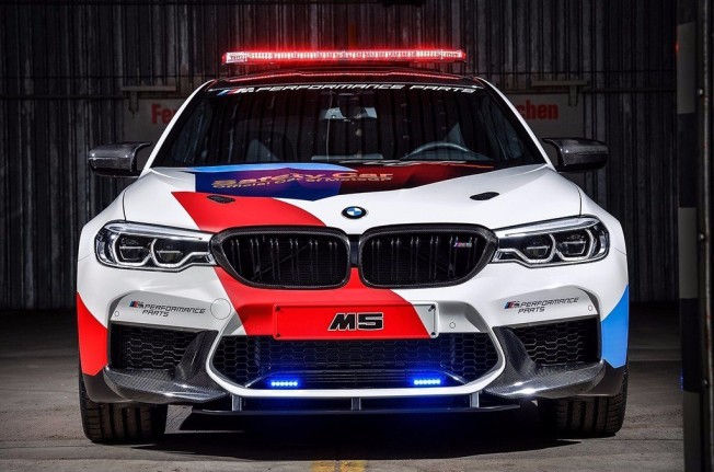 BMW M5 MotoGP Safety Car 2018 - frontal BMW M5 MotoGP Safety Car 2018 - frontal