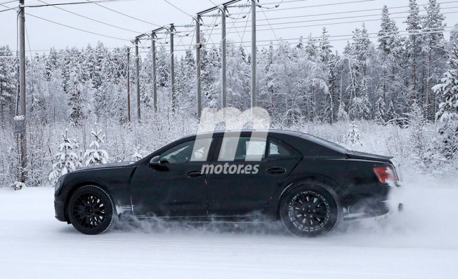 Bentley Flying Spur 2019 - foto espía lateral Bentley Flying Spur 2019 - foto espía lateral