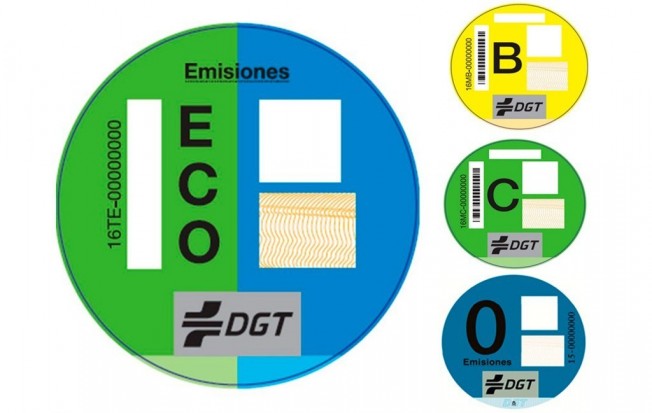 Etiquetas Medioambientales de la DGT Etiquetas Medioambientales de la DGT